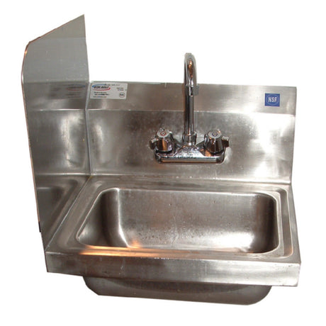 Winholt WS-HS-1410-5-F-LSS - Hand Sink, Wall Mount, Left Welded Sidesplash