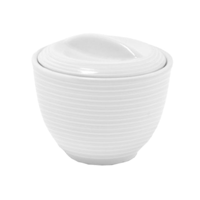 FOH TSC004WHP23 Spiral® Sugar Pot 6 Oz. 3-1/4" Dia. X 3"