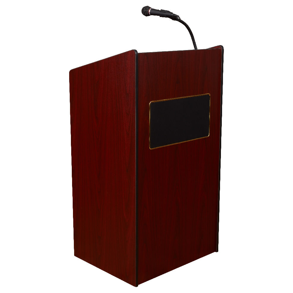 National Public Seating 6010-MY Oklahoma Sound® Aristocrat Floor Lectern With Sound