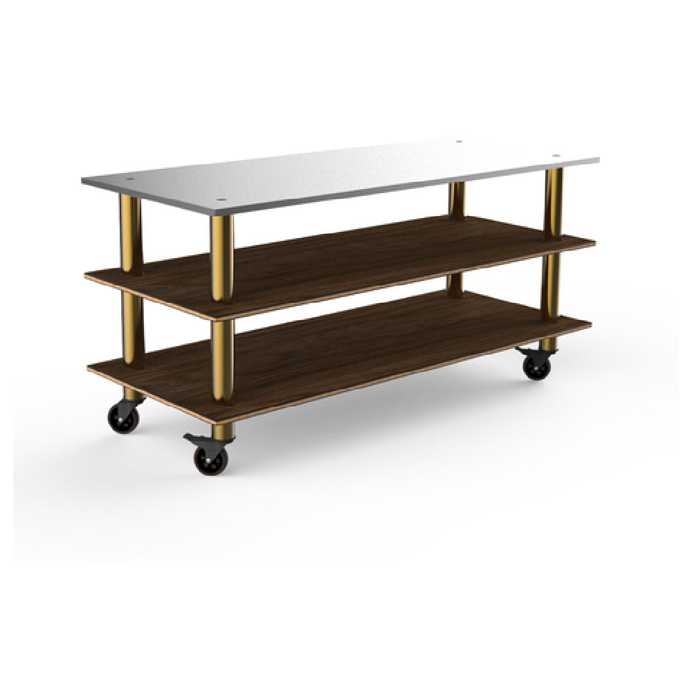 Steelite MGCMLA05WBXW Mogogo Buffet Solutions Modular Pro Station 3-tier 71" X 29-1/2" X 33"H