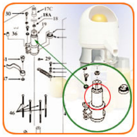 Sunkist 20-8 Eccentric Housing Set Includes: Bearings Gasket & Brass Tube