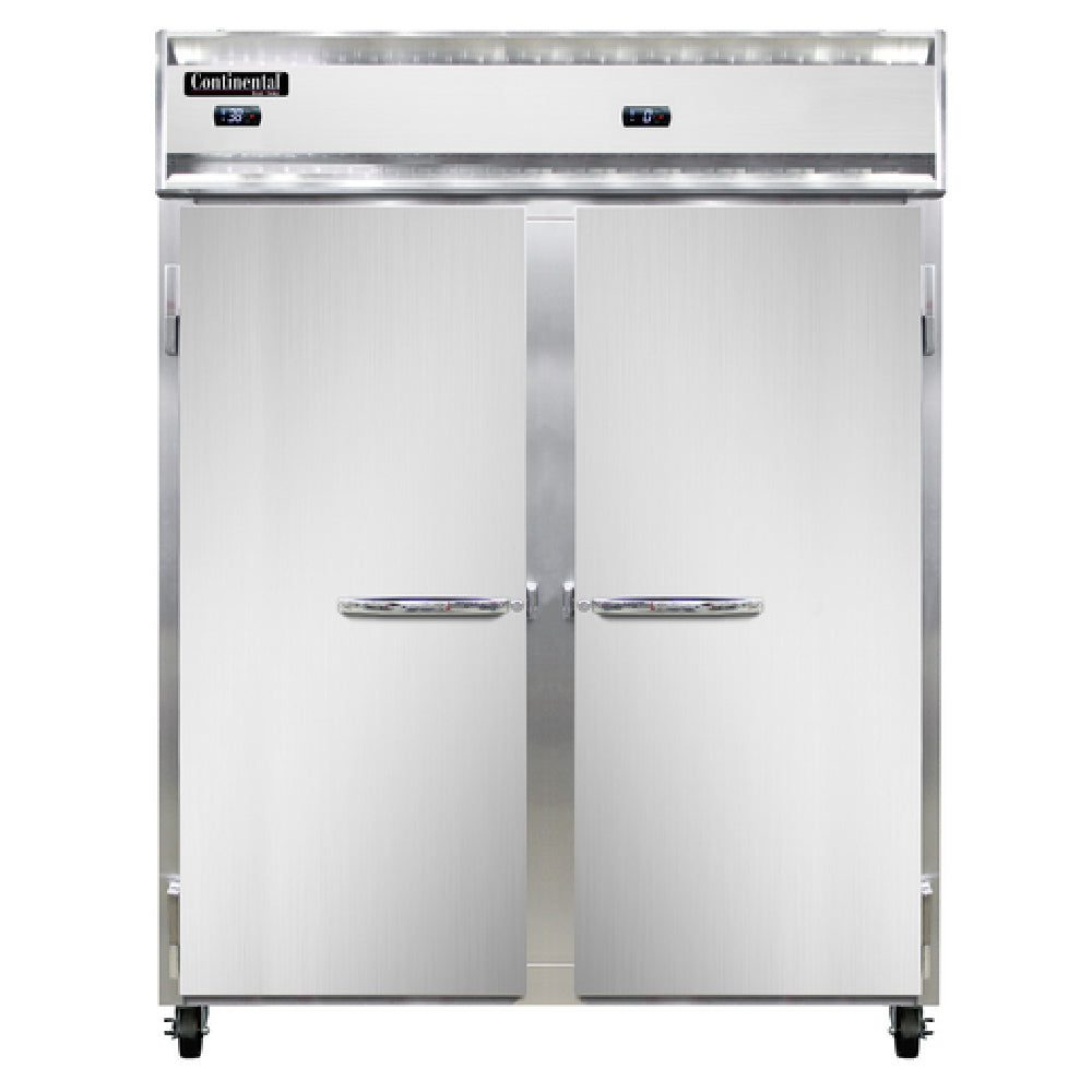 Continental Refrigerator 2RFENSS Extra-Wide Refrigerator/Freezer Reach-in 57"W