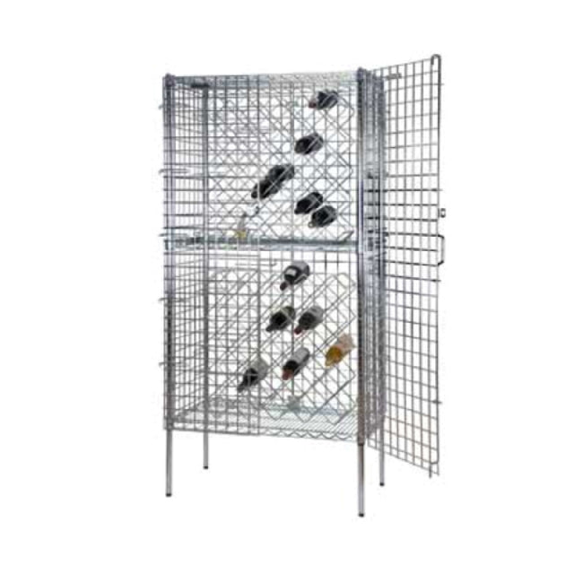 1880 Hospitality FSWR1836CH Focus Foodservice Security Wire Wine Rack Kit Stationary