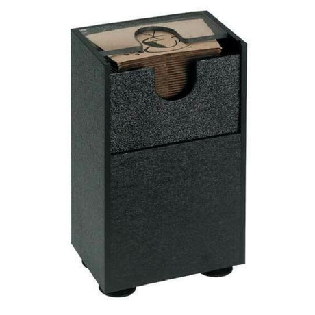 Dispense Rite SLV-10BT Coffee Sleeve Dispenser 10"H X 5-3/4"W X 3-3/4"D Black Polystyrene