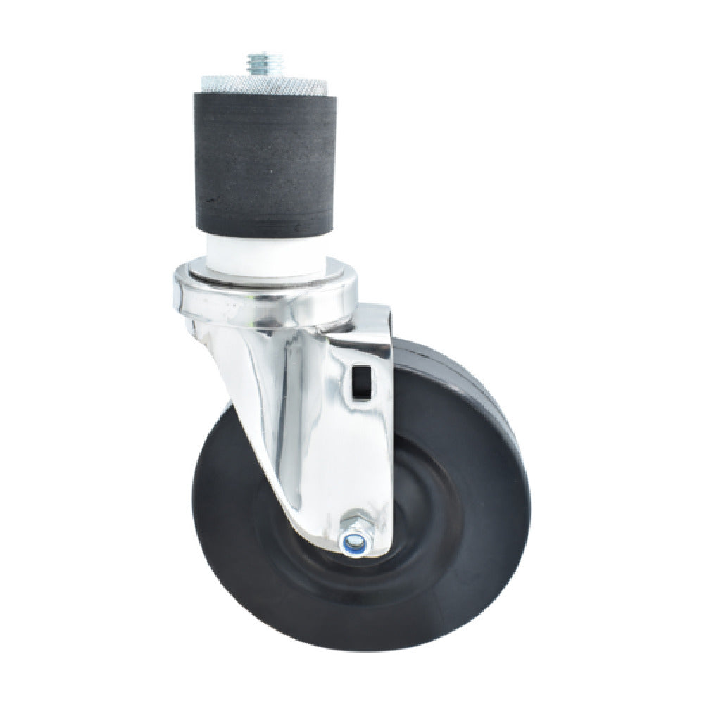 BK Resources 5SS-4RA-HR - Swivel Caster, 2" Expanding Stem, 5" Hard Rubber Wheel