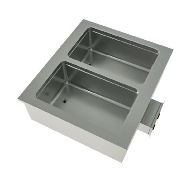 BK Resources E-HP-2 - Hot Food Well Unit, 2-Compartment, Drop-In