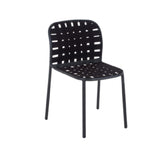 Emuamericas Llc 500 Yard Stacking Side Chair Outdoor/indoor Woven Elastic Straps Seat And Back