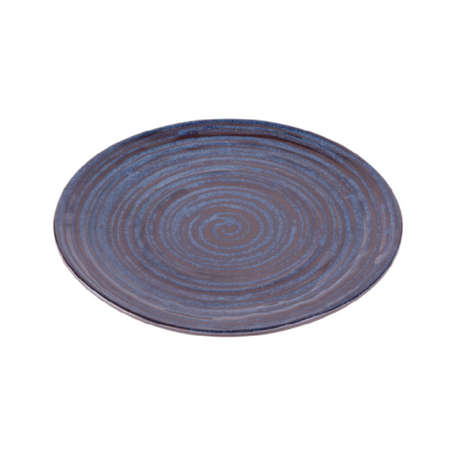 GET Enterprises B399088-SDB Elite Global Solutions Round Plate 8-3/4" Dia. X 3/4" H Blue