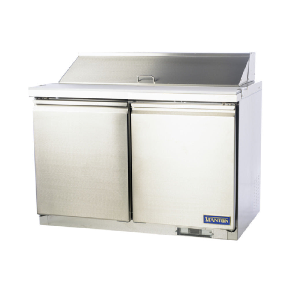 Stanton Trading STC-SST-48 - Sandwich/Salad Top Refrigerator, Two-section, Self-contained Refrigeration