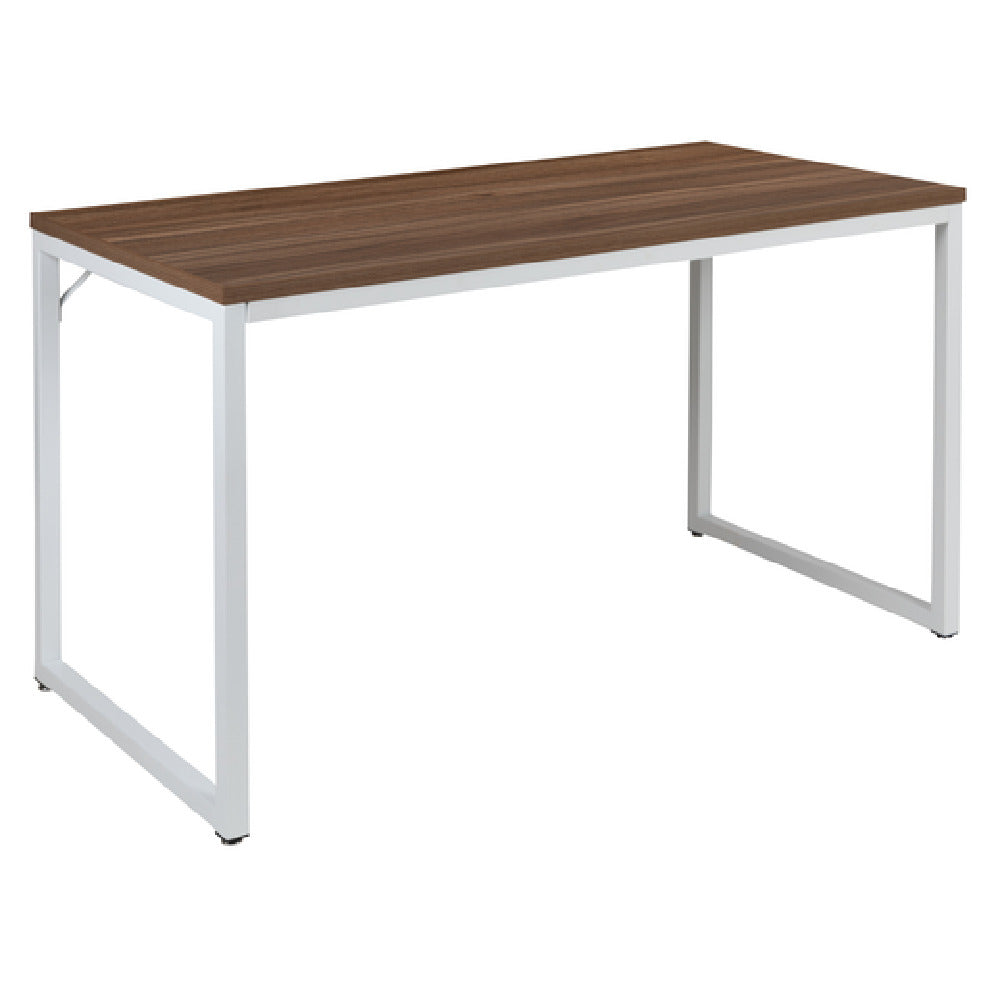 Flash Furniture GC-GF156-12-WAL-WH-GG Computer Desk 47"W Laminated Walnut Top With PVC Edging