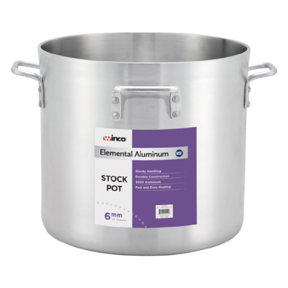 Winco ALHP-160 Elemental Stock Pot 160 Qt. 23-5/8" X 21-7/8"