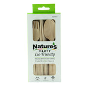 PacknWood 8NPCOUVB241B - Cutlery Kit, Includes: (1) Fork, (1) Spoon