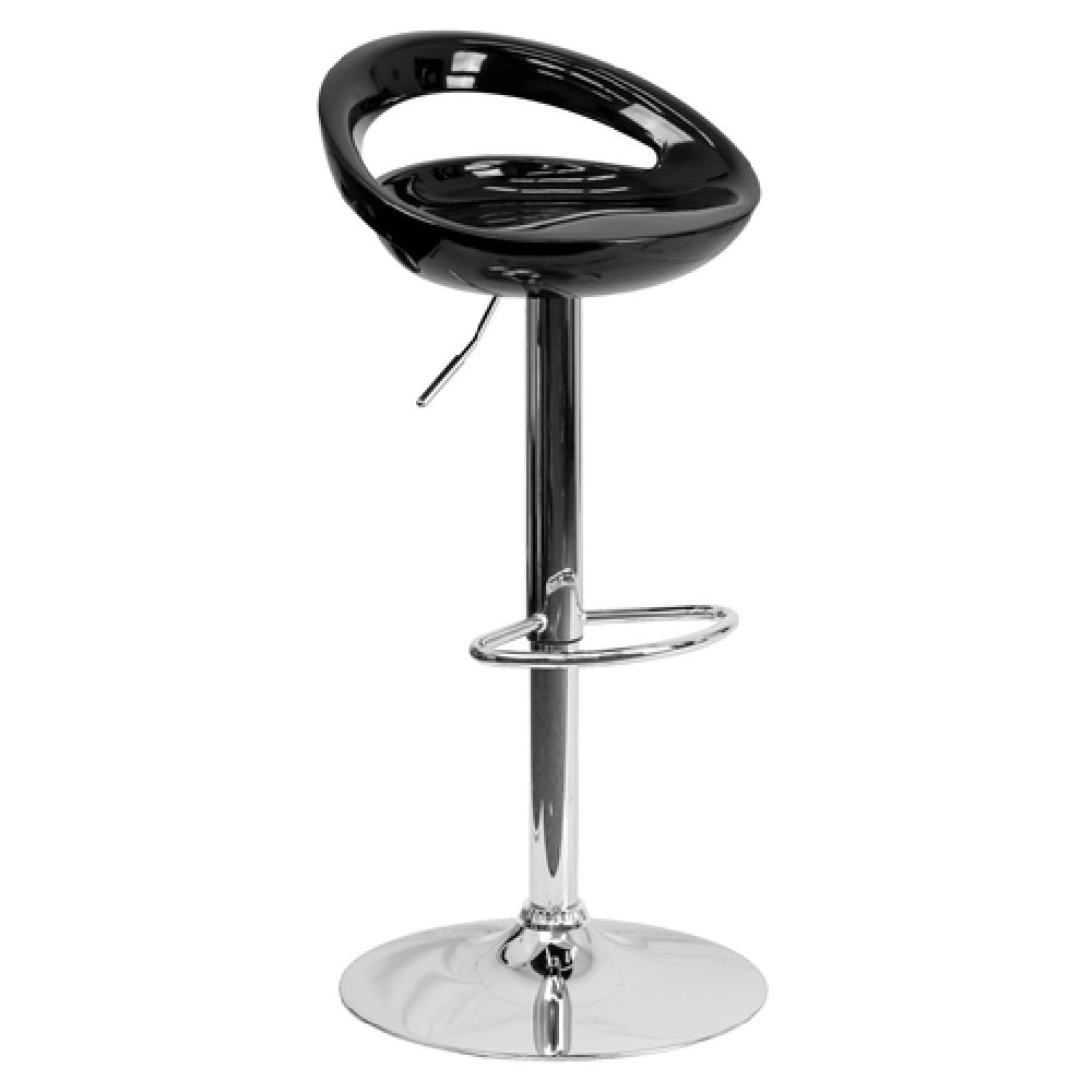 Flash Furniture CH-TC3-1062-BK-GG Swivel Bar Stool Adjustable Height Contemporary Style