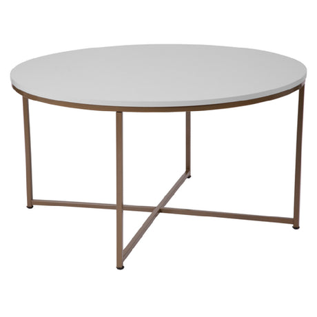 Flash Furniture NAN-JH-1787CT-GG Hampstead Collection Coffee Table 35-1/2"W Dia. X 19-1/4"H