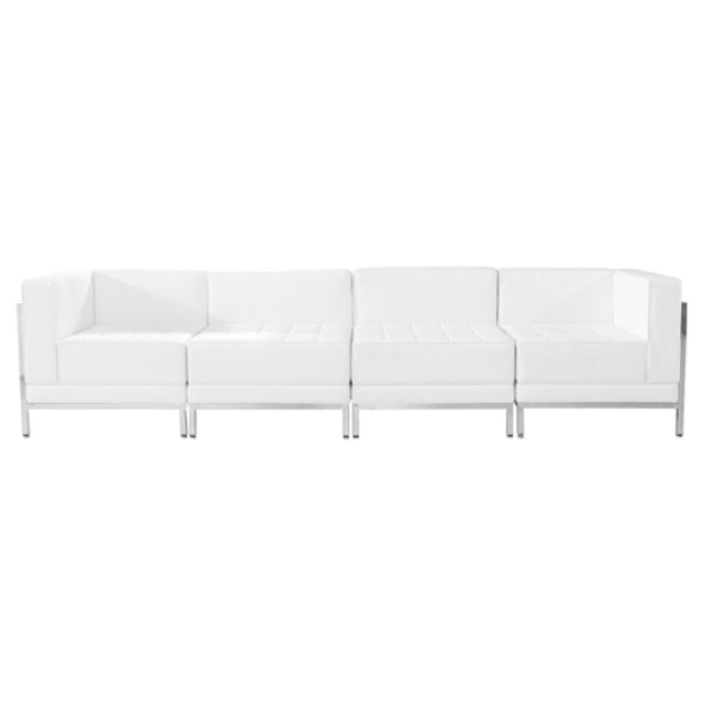 Flash Furniture ZB-IMAG-SET8-WH-GG Hercules Imagination Series Lounge Set 113"W X 28-1/2"D X 27-1/4"H Overall Dimensions