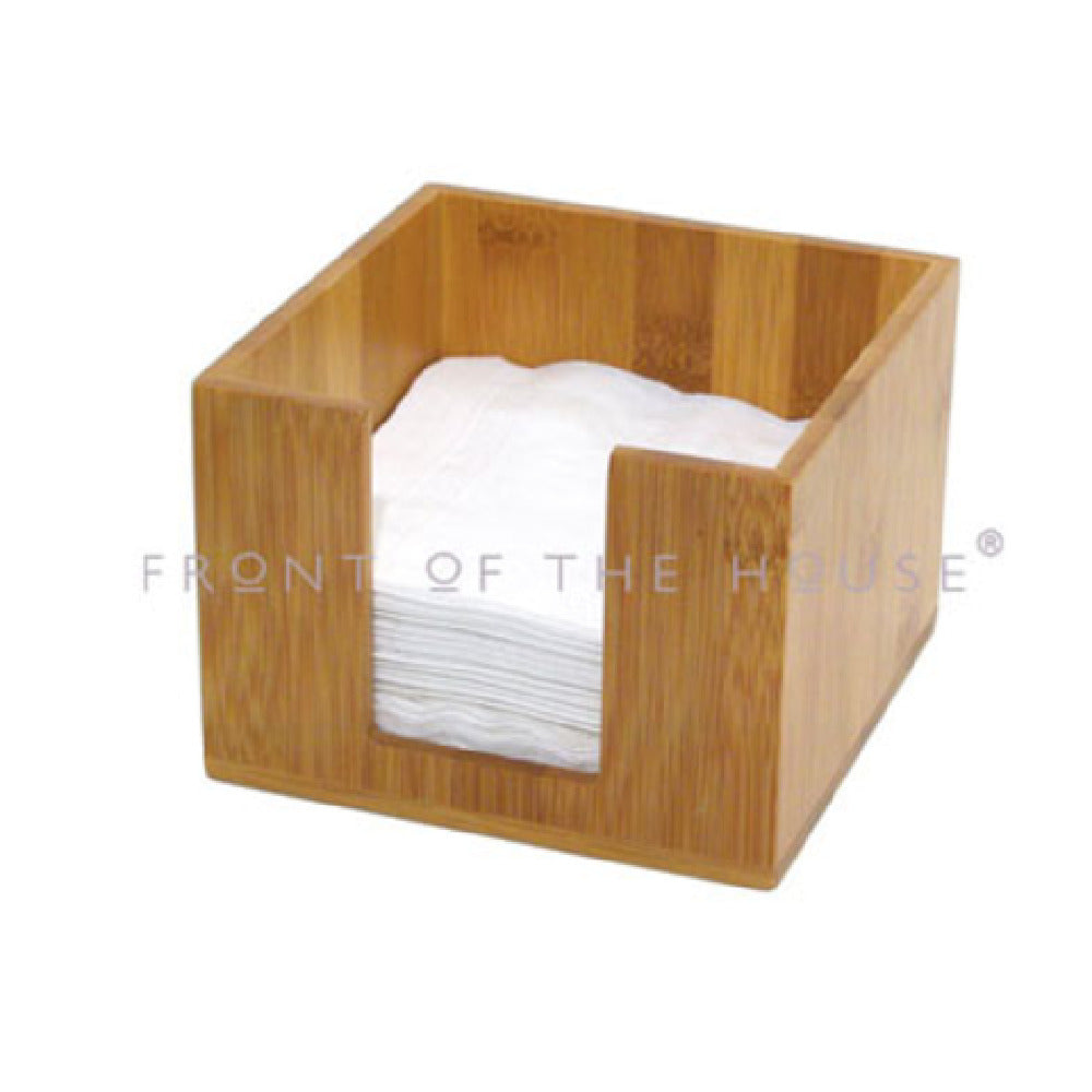 FOH BHO039BBB21 Buffetware Napkin Holder 5-1/2" X 5-1/2" X 4" Square