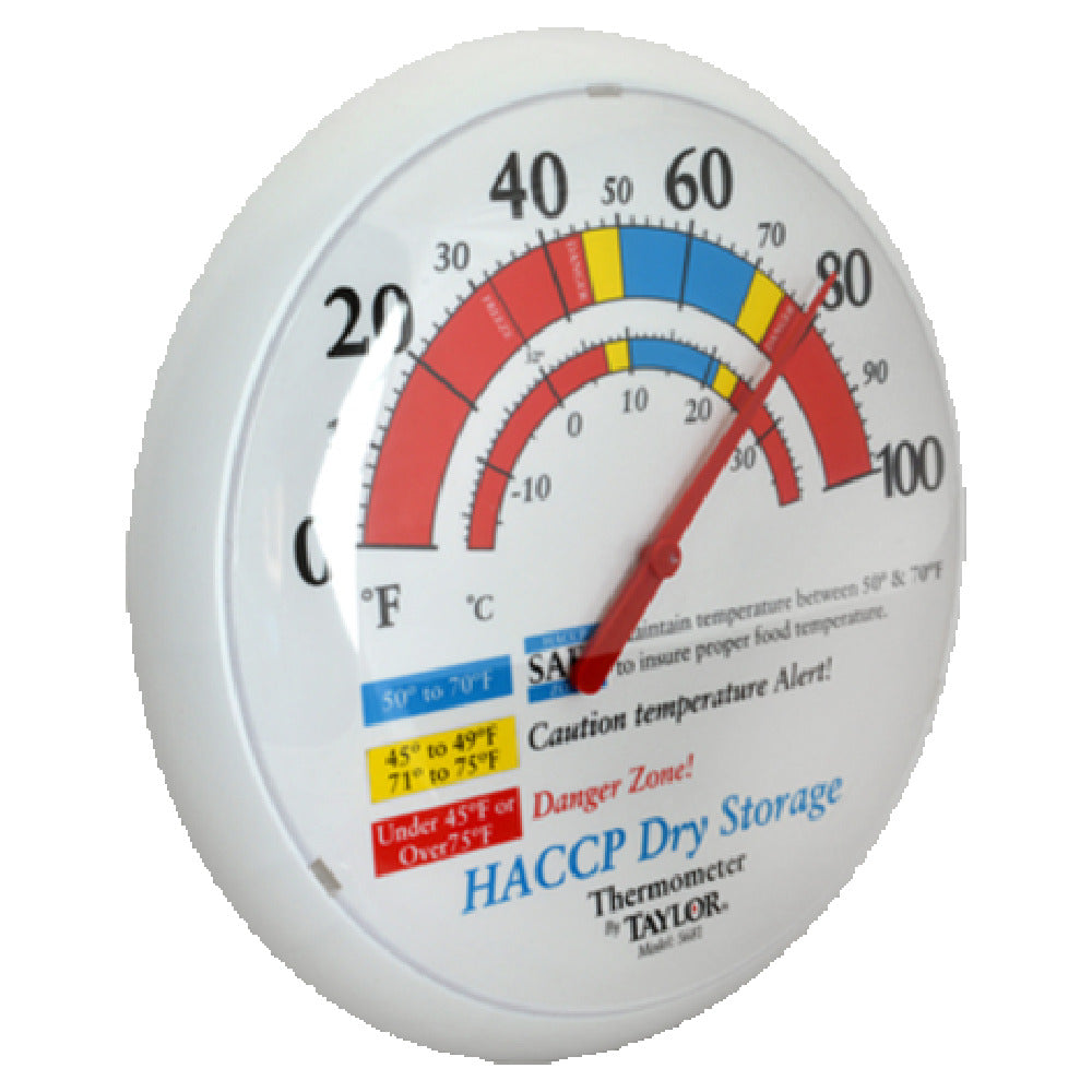 Franklin Machine Products 138-1312 Taylor® Dry Storage Thermometer Wall Mount 13-1/4"OD Dial