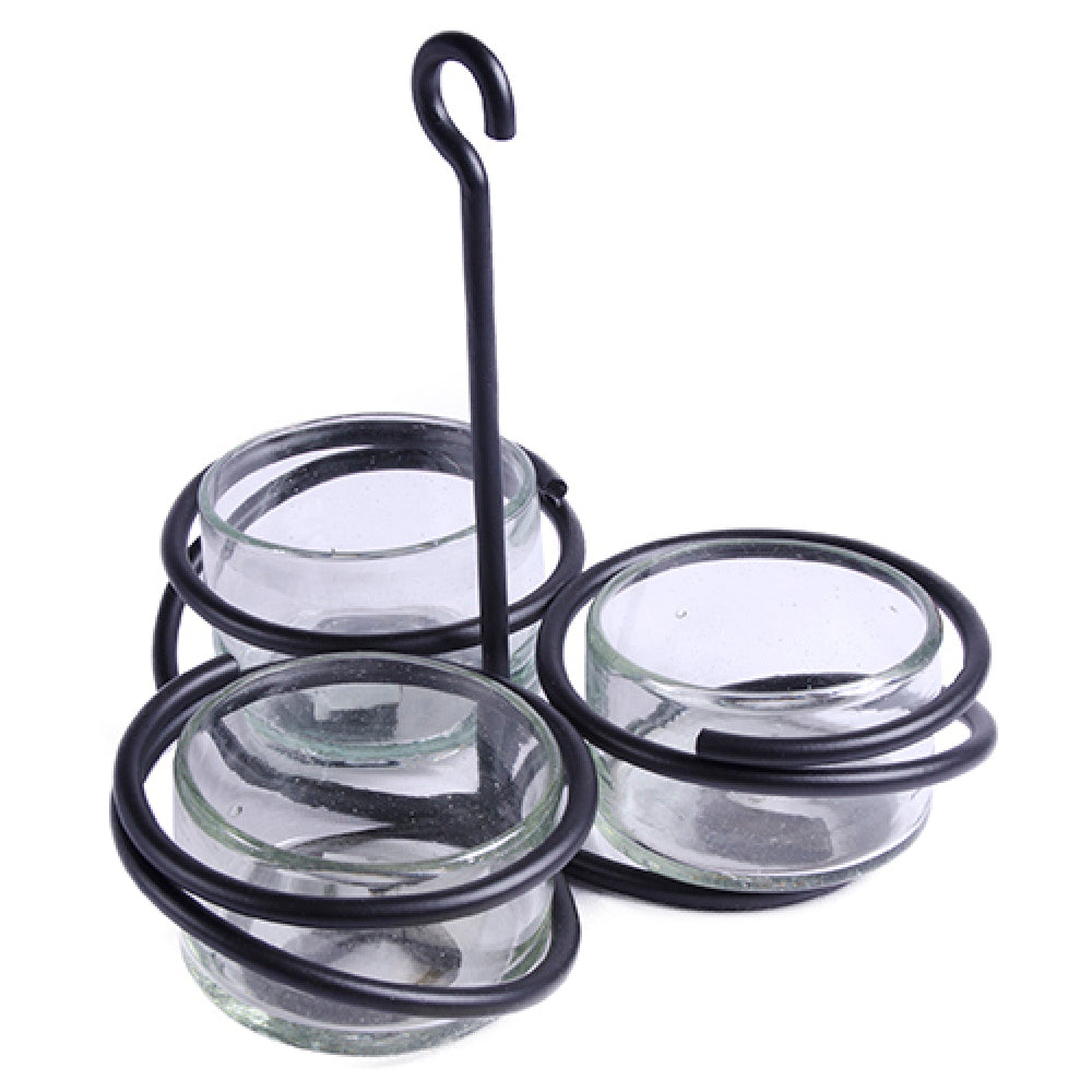 Orion Trading & Design I59-B/NN Condiment Caddy 7" Dia. X 8"H Round
