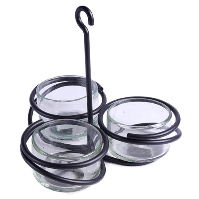Orion Trading & Design I59-B/NN Condiment Caddy 7" Dia. X 8"H Round