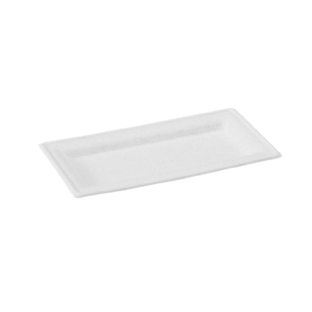 PacknWood 210APU1327F - Sugarcane Plate (No Added PFAs), 10"L X 5"W, White