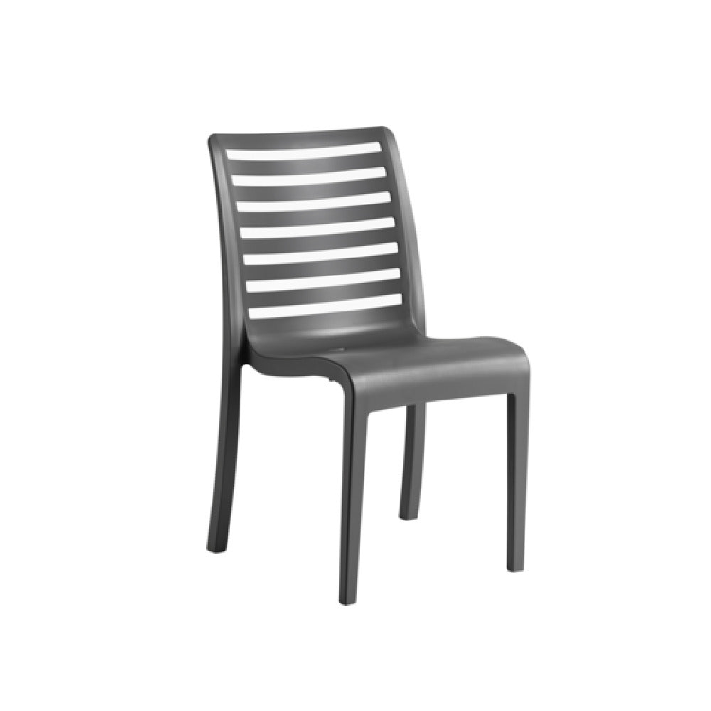 Grosfillex UT947002 - Astoria Stacking Sidechair, 20.9"W X 23.4"D X 34.7"H, Technopolymer With Air Molding Technology