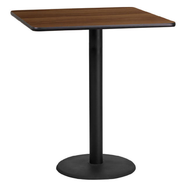 Flash Furniture XU-WALTB-3636-TR24B-GG Table 36"W X 36"D X 43-1/8"H Bar Height