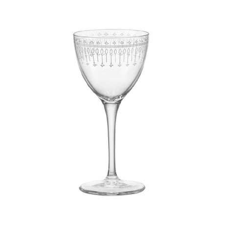 Steelite 49214Q904 Nick & Nora Martini Glass 5-1/4 Oz. (H 6-1/8" M 3" T 2-7/8" B 2-7/8") Stem