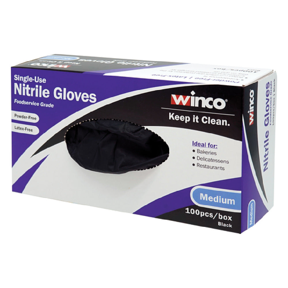 Winco GLN-MB Disposable Gloves Nitrile M