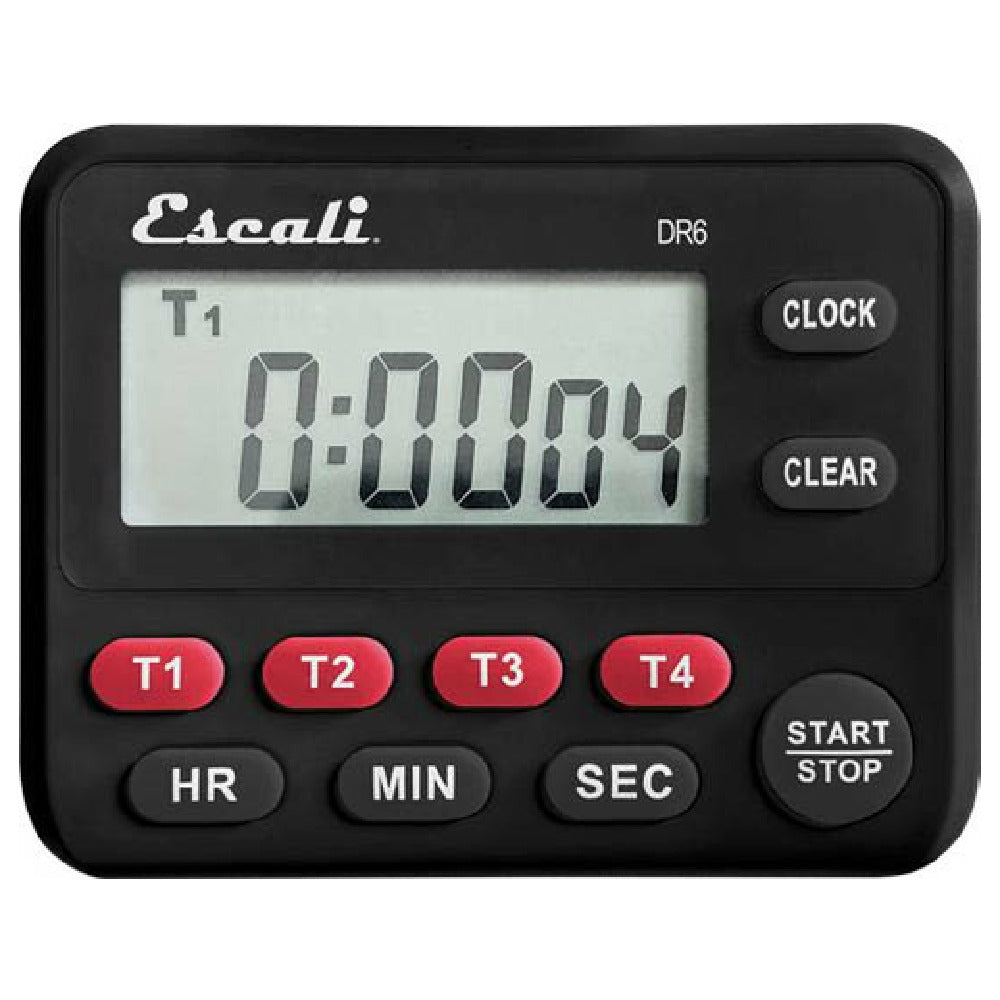 CFS Brands TMDGTE - San Jamar - Escali Four Event Digital Timer, 3-1/2" X 2-3/4" X 1/2"
