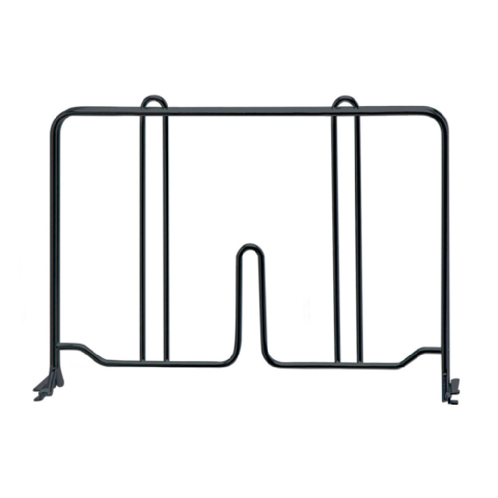 Quantum DIV12BK Wire Shelf Divider 12"D X 8"H Black Epoxy Antimicrobial Finish