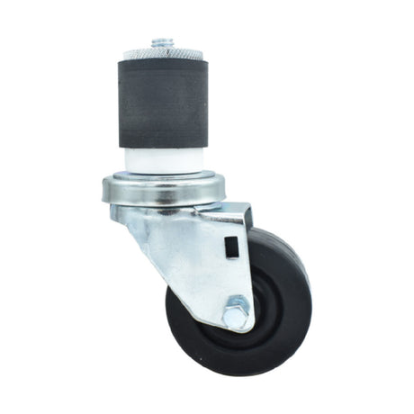 BK Resources 3SBR-4RA-HR - Swivel Caster, 2" Expanding Stem, 3" Hard Rubber Wheel