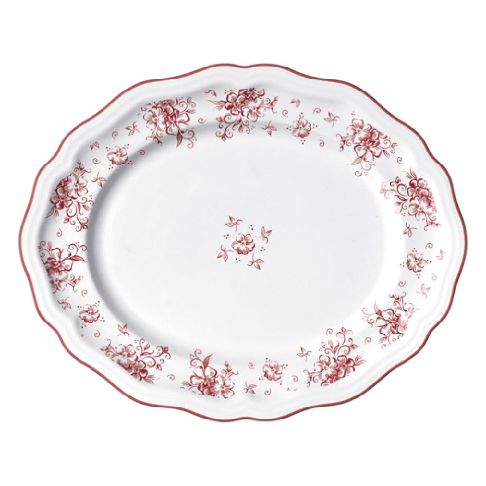 Steelite 62559FP817 Oval Platter 13.0" X 10.5" X 1.0" Adelina