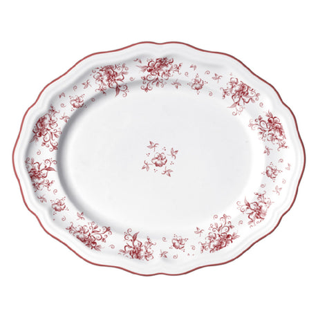 Steelite 62559FP817 Oval Platter 13.0" X 10.5" X 1.0" Adelina