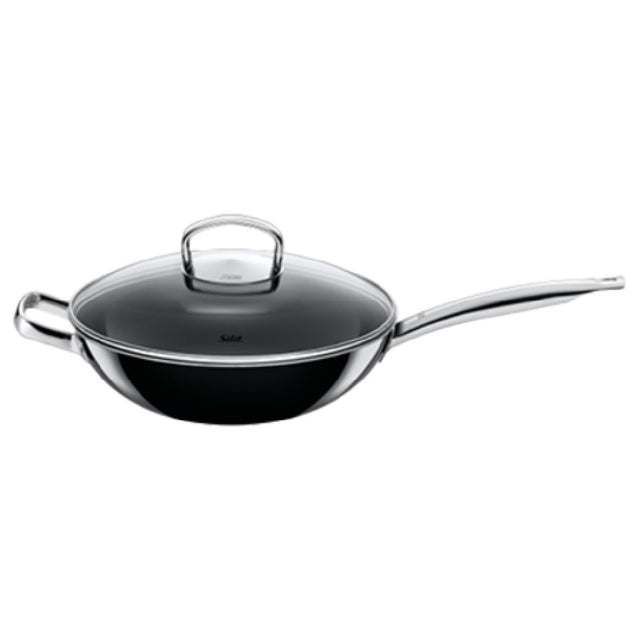 Bauscher Hepp 21.3726.7102 - Induction Wok Pan, 4 Qt. (128.5 Oz.), 11" Dia.