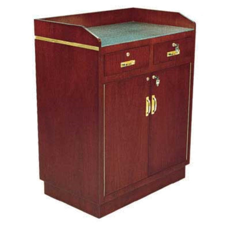 Forbes Industries 5924 Deluxe Service Desk 34-1/2"W X 22"D X 44"H Wood Veneer Cabinet