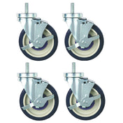 Hubert 94411 - Kratos® Set Of (4) 5" Swivel Casters W/Lock, For Kratos Steam Table