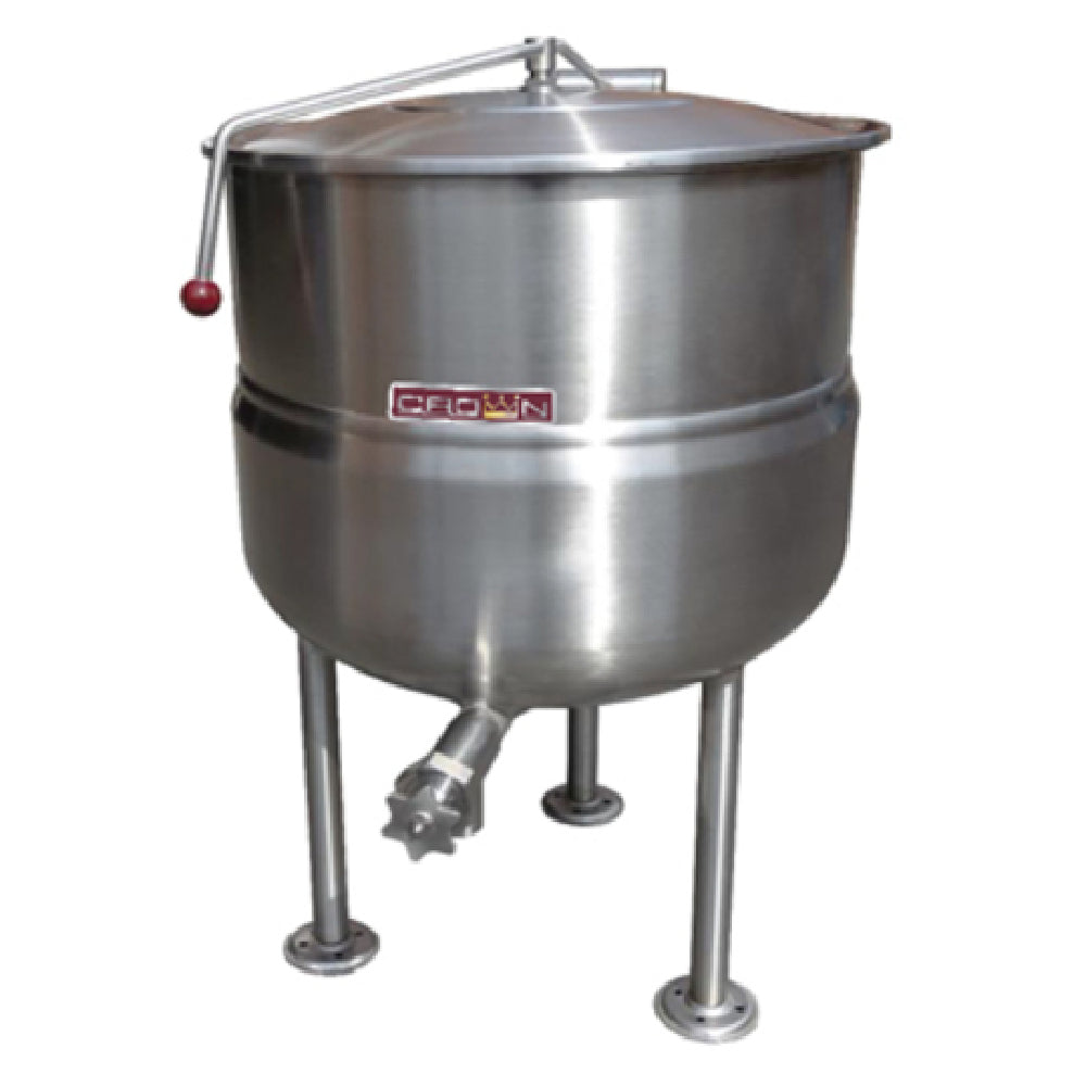 Crown Steam DL-60 Stationary Kettle Direct Steam 60 Gallon Capacity