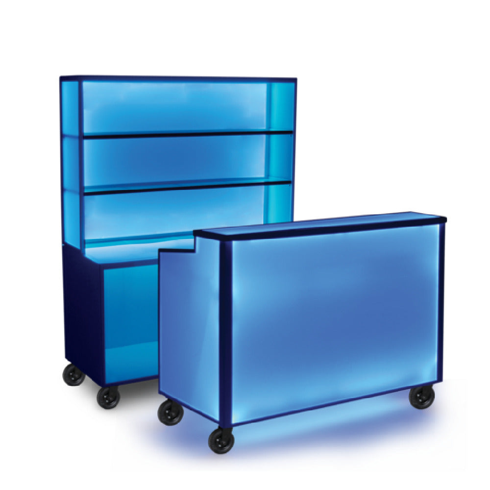 Forbes Industries 3610-5 - Aurora Outdoor Mobile Bar, 27-3/4"W X 62”L X 48”H