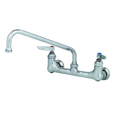 T&S Brass B-0231-EE Sink Mixing Faucet 12" Swing Nozzle Wall Mounted