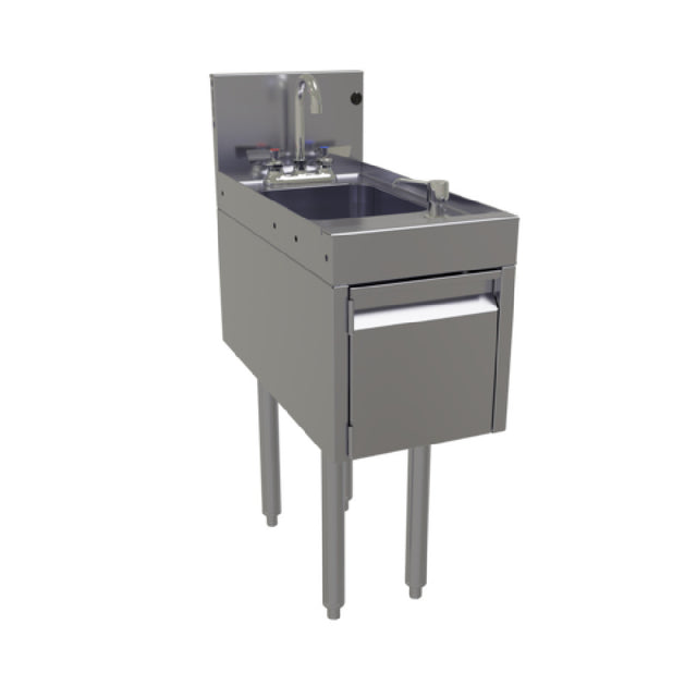 Glastender DHSB-12 Deluxe Underbar Hand Sink Unit Free Standing 12"W X 24"D