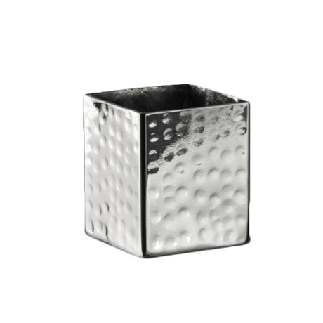 Steelite 7340MW013 Sugar Cube Holder 1-5/8"L X 1-3/4"H Hammered Mirror Finish