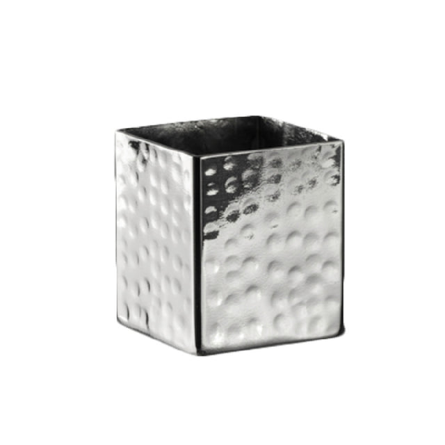 Steelite 7340MW013 Sugar Cube Holder 1-5/8"L X 1-3/4"H Hammered Mirror Finish