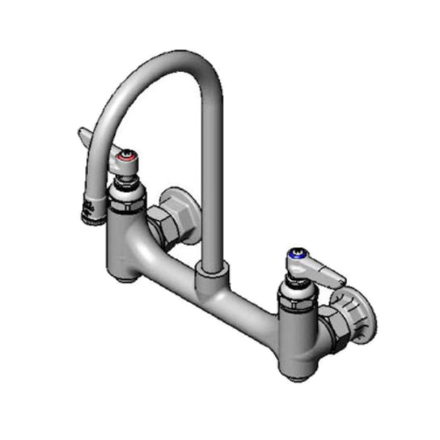 T&S Brass B-0330-BST Mixing Faucet Wall Mount 8" Adjustable Centers