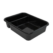 Quantum FSB-21165CS_BROWN - Bussing Tub, 15"W X 20"L X 5"H, (2) Compartment
