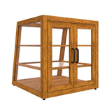 Koolmore KM-BDW-21SLL - Slanted Bakery Display Case, 18.2"W X 14.4-18.4"D X 17.6"H