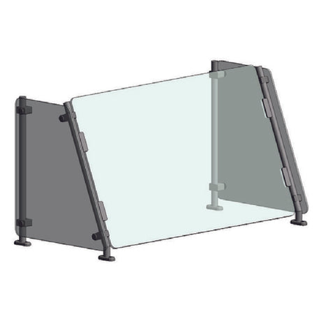 Randell RSW-AFP-48 Premium Breath Guard Single-sided Angled Partition