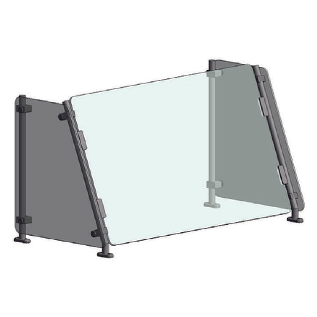 Randell RSW-AFP-24 Premium Breath Guard Single-sided Angled Partition