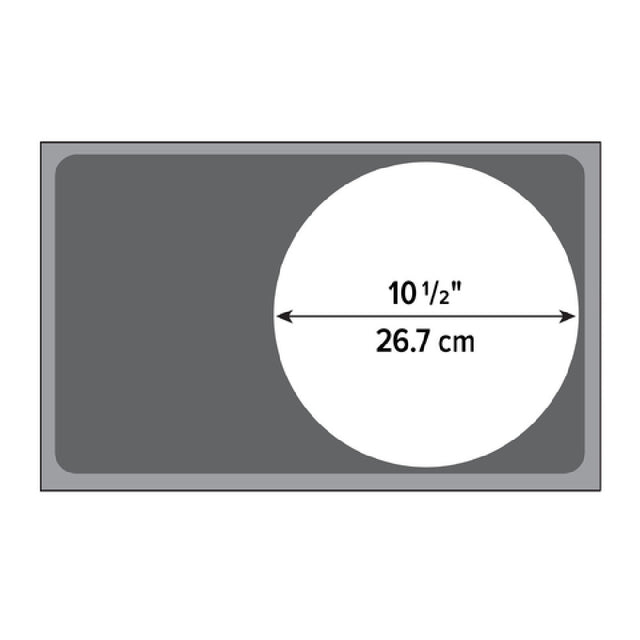 Vollrath 19187 Adapter Plate Single Opening Offset Stainless Steel