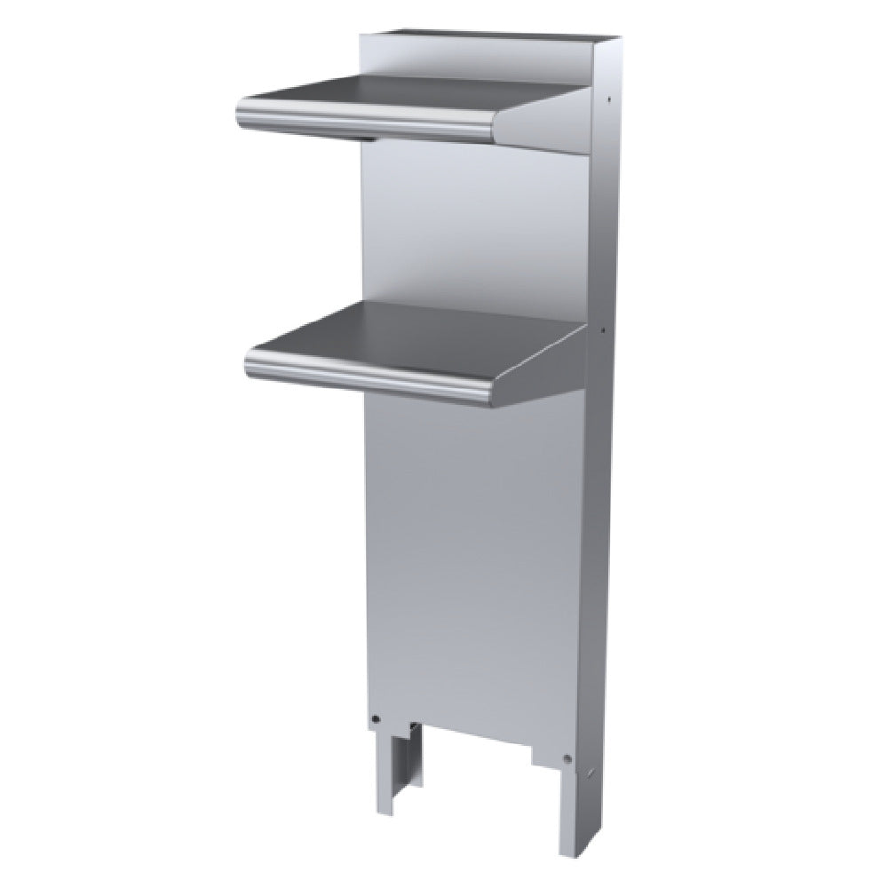 U S Range CCDHS-12 Cuisine Backguard/Flue Riser With Double High Shelves