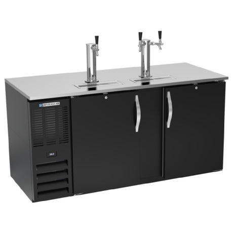 Beverage Air DD68HC-B - Draft Beer Cooler, 68"W X 30-3/8"D X 49-5/16"H, 21.984 Cu. Ft.